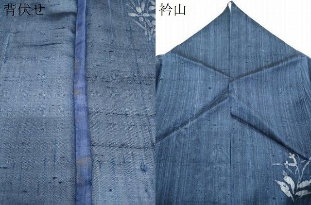 平和屋着物＊夏物　紗紬　草花文　正絹　逸品　CABJ1173th