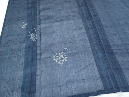 平和屋着物＊夏物　紗紬　草花文　正絹　逸品　CABJ1173th