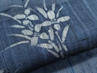 平和屋着物＊夏物　紗紬　草花文　正絹　逸品　CABJ1173th