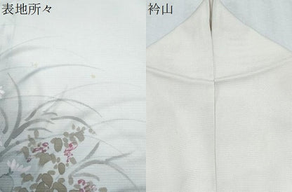 平和屋着物＊夏物　訪問着　絽　手描き　草花文　暈し染め　鈴乃屋扱い　正絹　逸品　CABJ1176th