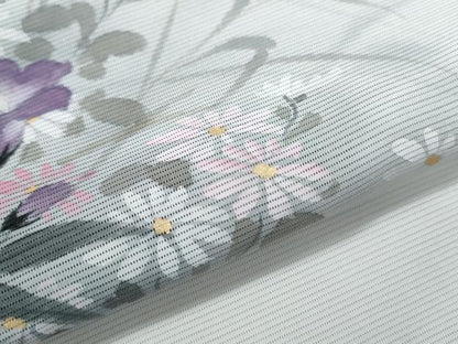 平和屋着物＊夏物　訪問着　絽　手描き　草花文　暈し染め　鈴乃屋扱い　正絹　逸品　CABJ1176th