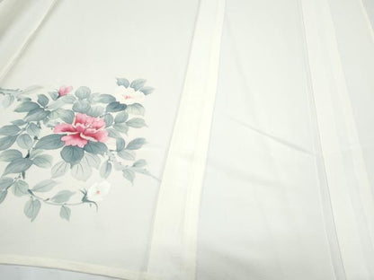 平和屋着物＊夏物　訪問着　絽　手描き　草花文　正絹　逸品　CABJ1182th