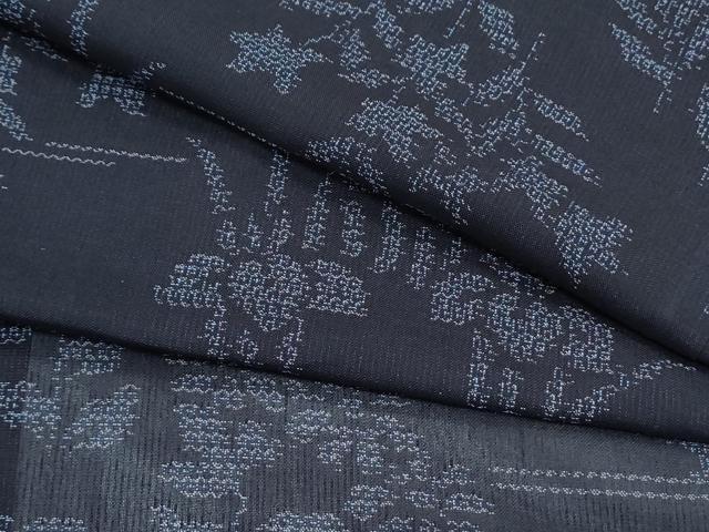 平和屋着物＊夏物　紗紬　流水花文　正絹　逸品　CABJ1188th