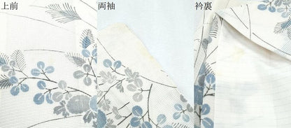 平和屋着物＊夏物　小紋　絽　草花文　正絹　逸品　CABJ1189th