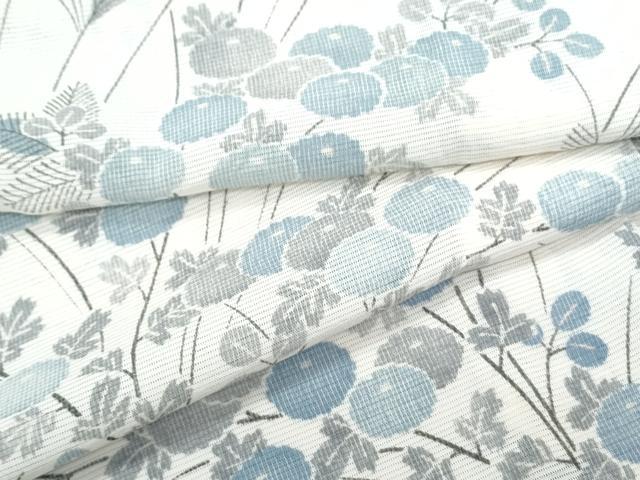 平和屋着物＊夏物 小紋 絽 草花文 正絹 逸品 CABJ1189th