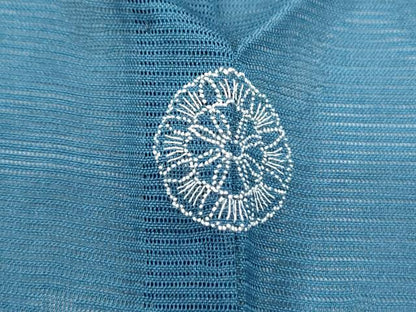 平和屋着物＊夏物　訪問着　絽　草花文　正絹　逸品　CABJ1193th