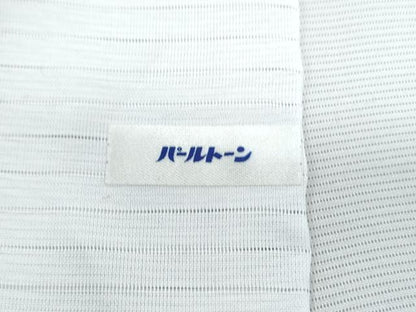 平和屋着物＊夏物　訪問着　絽　片輪車花蝶文　暈し染め　銀彩　正絹　逸品　CABJ1198th