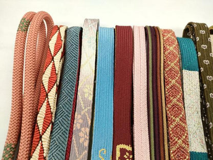平和屋着物●和装小物　帯締め20本セット　高麗組　唐組　笹浪組　振袖用　金銀糸　長尺あり　未使用あり　逸品　CABJ1201ju