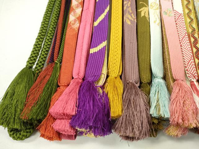 平和屋着物●和装小物　帯締め20本セット　高麗組　地内記組　笹浪組　大和組　奈良組　金銀糸　未使用あり　逸品　CABJ1203ju