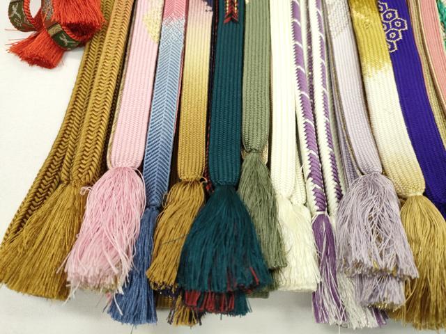平和屋着物●和装小物　帯締め20本セット　高麗組　笹浪組　唐組　御岳組　龍村柄　金銀糸　未使用あり　逸品　CABJ1207ju