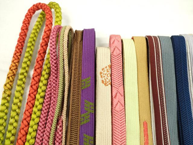 平和屋着物●和装小物　帯締め20本セット　高麗組　唐組　笹浪組　大和組　鴨川組　金銀糸　未使用あり　逸品　CABJ1209ju