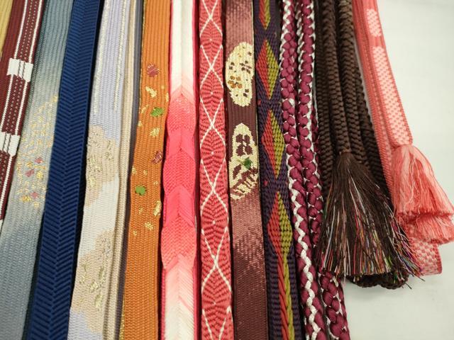 平和屋着物●和装小物　帯締め20本セット　高麗組　唐組　笹浪組　大和組　鴨川組　金銀糸　未使用あり　逸品　CABJ1209ju
