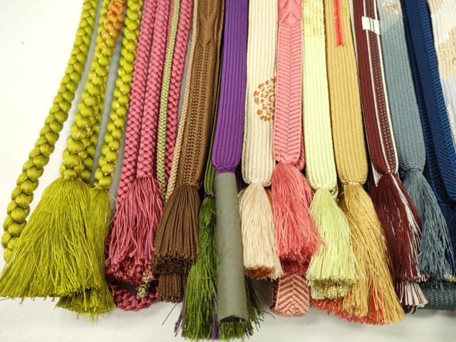 平和屋着物●和装小物　帯締め20本セット　高麗組　唐組　笹浪組　大和組　鴨川組　金銀糸　未使用あり　逸品　CABJ1209ju