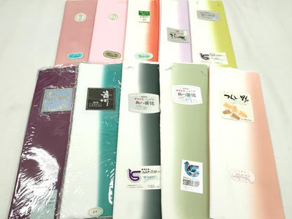 平和屋着物▼和装小物　八掛まとめて10点　暈し　色無地　未使用　CABJ1212ju