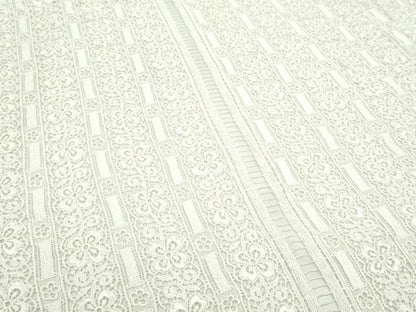 平和屋着物▼手芸用品　レース生地　花　幅100cm×2m　ハンドメイド素材　手芸素材　逸品　未使用　CABJ1213ju
