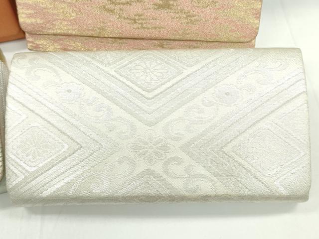 平和屋着物▼和装小物　和装バッグまとめて４点　ハンドバッグ　遠山文　霞文　菱花文　礼装　金銀糸　逸品　CABJ1217ju