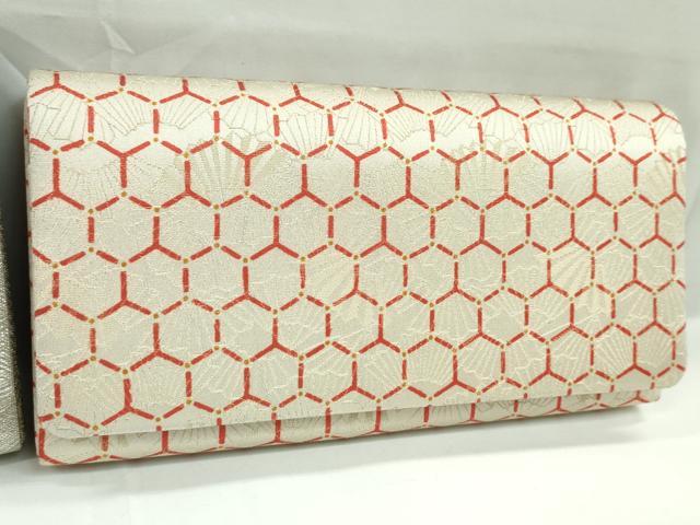 平和屋着物▼和装小物　和装バッグまとめて４点　ハンドバッグ　鼓　扇亀甲文　宝尽くし玩具文　金銀糸　逸品　CABJ1218ju