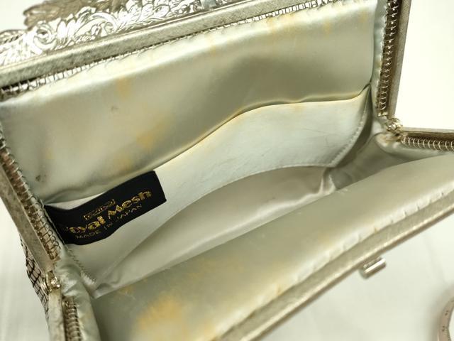 平和屋着物▼和装小物　和装バッグ　メッシュバッグまとめて４点　メタルメッシュ　アイボリー　ピンク　逸品　CABJ1234ju