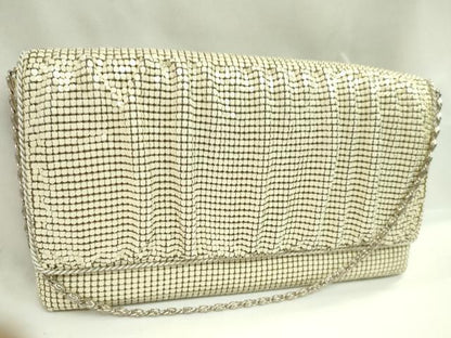 平和屋着物▼和装小物　和装バッグ　メッシュバッグまとめて４点　メタルメッシュ　アイボリー　ピンク　逸品　CABJ1234ju