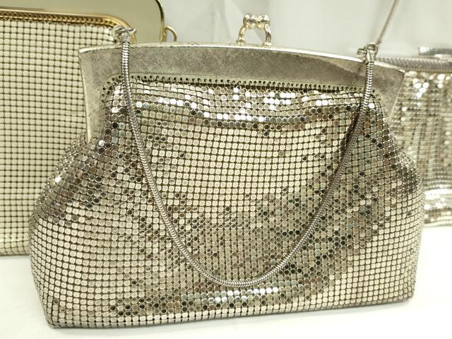 平和屋着物▼和装小物　和装バッグ　メッシュバッグまとめて４点　メタルメッシュ　逸品　CABJ1235ju