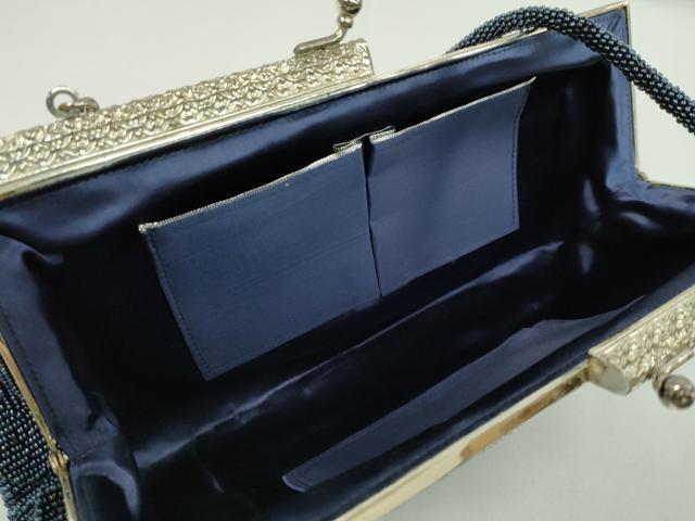 平和屋着物▼和装小物　和装バッグ　ビーズバッグまとめて２点　総ビーズ　枝葉文　草花文　逸品　CABJ1244ju