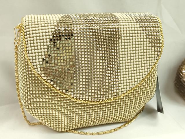 平和屋着物▼和装小物　メッシュバッグまとめて２点　チェーンバッグ　メタルメッシュ　未使用あり　逸品　CABJ1246ju