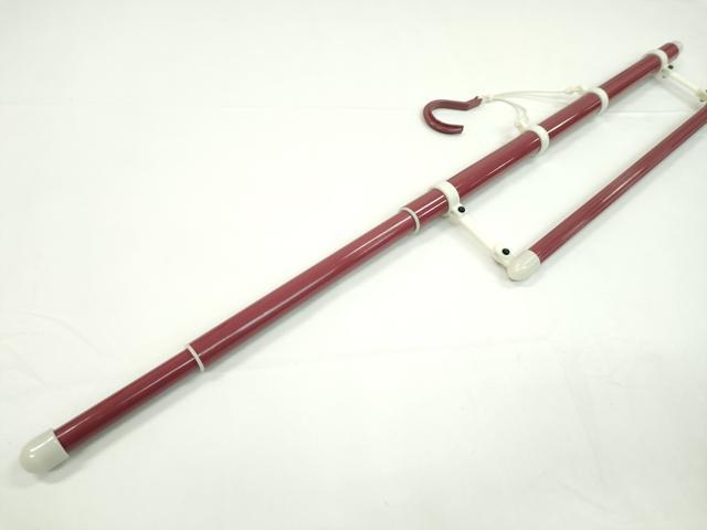 平和屋着物▼和装小物　着物ハンガーまとめて３点　伸縮式　帯掛け付　逸品　CABJ1271ju