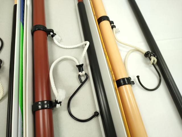 平和屋着物▼和装小物　着物ハンガーまとめて７点　伸縮式　帯掛け付　組立式　折りたたみ式　逸品　CABJ1274ju