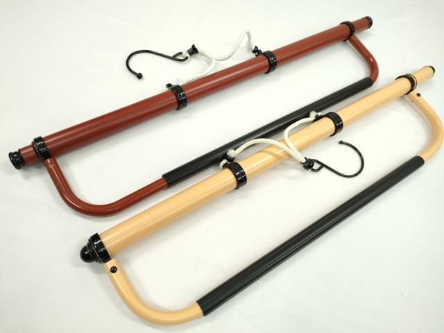 平和屋着物▼和装小物　着物ハンガーまとめて７点　伸縮式　帯掛け付　組立式　折りたたみ式　逸品　CABJ1274ju