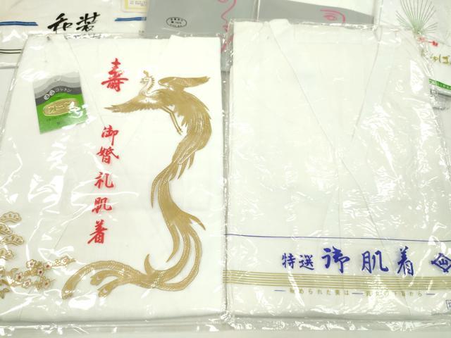 平和屋着物▼和装小物　和装肌着まとめて10点　肌襦袢　裾除け　スリップ　縦絽　ガーゼ　綿ネル　Ｍサイズ　未使用多数　逸品　CABJ1278ju