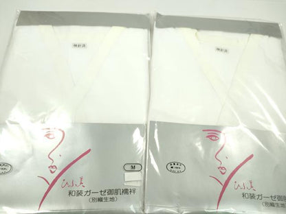 平和屋着物▼和装小物　和装肌着まとめて10点　肌襦袢　裾除け　スリップ　縦絽　ガーゼ　綿ネル　Ｍサイズ　未使用多数　逸品　CABJ1278ju