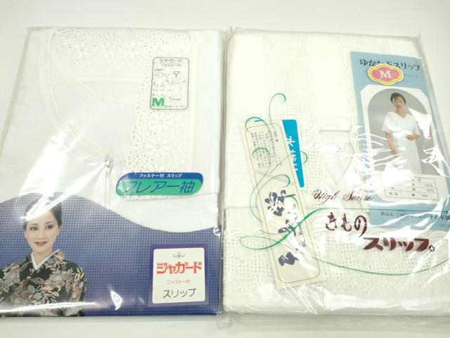 平和屋着物▼和装小物　和装肌着まとめて10点　肌襦袢　裾除け　スリップ　縦絽　ガーゼ　綿ネル　Ｍサイズ　未使用多数　逸品　CABJ1278ju