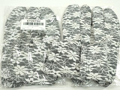平和屋着物▼夏物　和装小物　レース足袋２足セット　京越　ストレッチ　23〜24cm　24〜25cm　未使用　CABJ1294ju