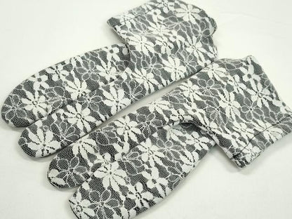 平和屋着物▼夏物　和装小物　レース足袋２足セット　京越　ストレッチ　23〜24cm　24〜25cm　未使用　CABJ1294ju