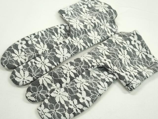 平和屋着物▼夏物　和装小物　レース足袋２足セット　京越　ストレッチ　23〜24cm　24〜25cm　未使用　CABJ1294ju