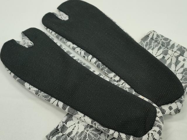 平和屋着物▼夏物　和装小物　レース足袋２足セット　京越　ストレッチ　23〜24cm　24〜25cm　未使用　CABJ1294ju