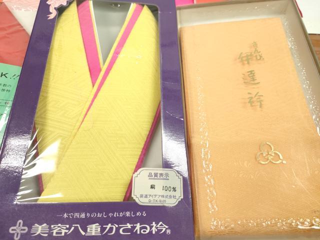 平和屋着物▼和装小物　重ね衿・伊達衿まとめて20点　紗綾形　縮緬　未使用あり　逸品　CABJ1319ju