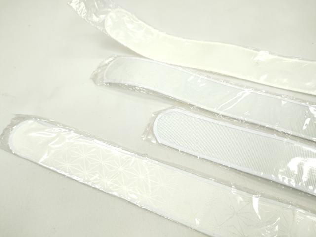 平和屋着物▼和装小物　衿芯まとめて10点　綸子　ポリ　一文字　弓型　長襦袢　着付け　長尺あり　未使用多数　逸品　CABJ1327ju