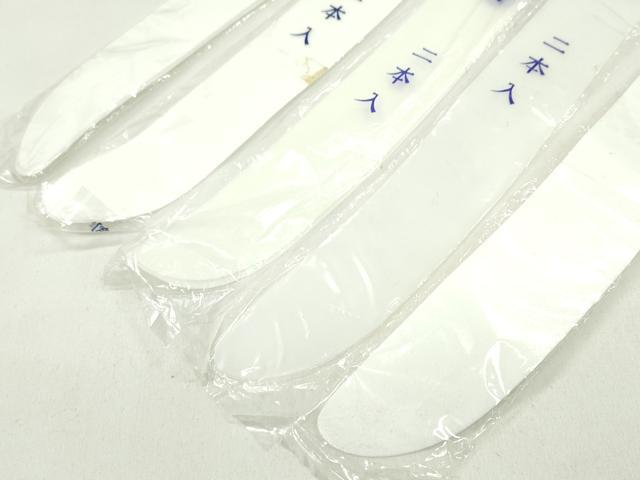 平和屋着物▼和装小物　衿芯まとめて10点　ポリ　クリア　弓型　80cm　2本入×5　極薄あり　長襦袢　着付け　未使用多数　逸品　CABJ1328ju