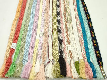 平和屋着物＊夏物　和装小物　帯締め20本セット　レース織　金糸　未使用あり　逸品　CABJ1366ju