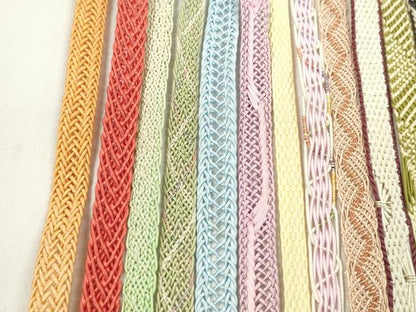 平和屋着物＊夏物　和装小物　帯締め20本セット　レース織　金糸　未使用あり　逸品　CABJ1366ju