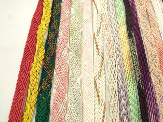 平和屋着物＊夏物　和装小物　帯締め20本セット　レース織　金銀糸　長尺あり　逸品　CABJ1367ju