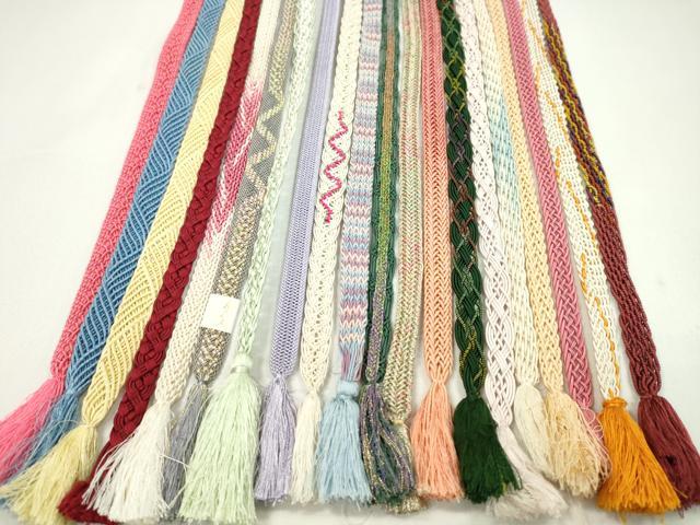 平和屋着物＊夏物　和装小物　帯締め20本セット　レース織　金銀糸　未使用あり　逸品　CABJ1381ju