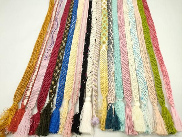 平和屋着物＊夏物　和装小物　帯締め20本セット　レース織　金銀糸　逸品　CABJ1382ju