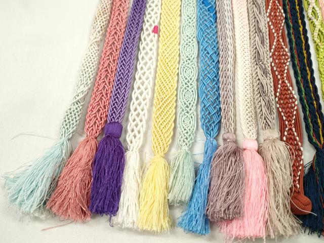 平和屋着物＊夏物　和装小物　帯締め20本セット　レース織　丸組　ラメ糸　逸品　CABJ1385ju