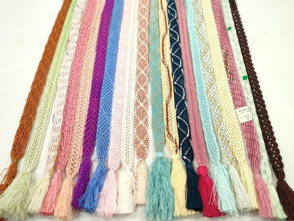 平和屋着物＊夏物　和装小物　帯締め20本セット　レース織　金糸　未使用あり　逸品　CABJ1389ju