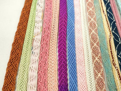 平和屋着物＊夏物　和装小物　帯締め20本セット　レース織　金糸　未使用あり　逸品　CABJ1389ju