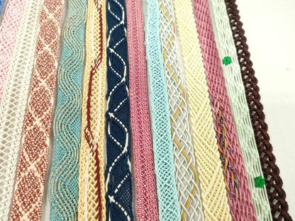 平和屋着物＊夏物　和装小物　帯締め20本セット　レース織　金糸　未使用あり　逸品　CABJ1389ju