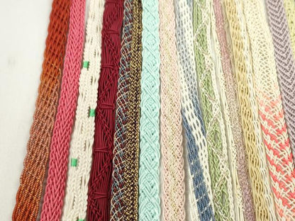 平和屋着物＊夏物　和装小物　帯締め20本セット　レース織　金糸　ラメ糸　未使用あり　逸品　CABJ1393ju
