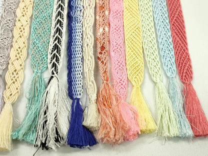 平和屋着物＊夏物　和装小物　帯締め20本セット　レース織　金糸　未使用あり　逸品　CABJ1394ju